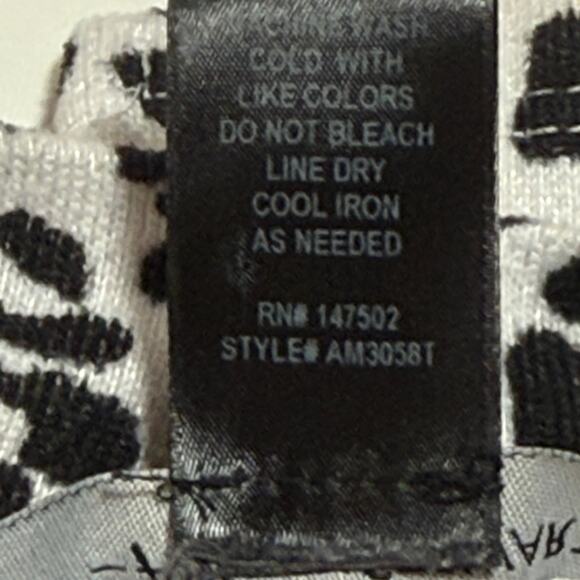 Animal Print Ashley Stewart Knit Top Tunic Side Slit Sz 22/24 Career Mob Wife - Picture 4 of 9